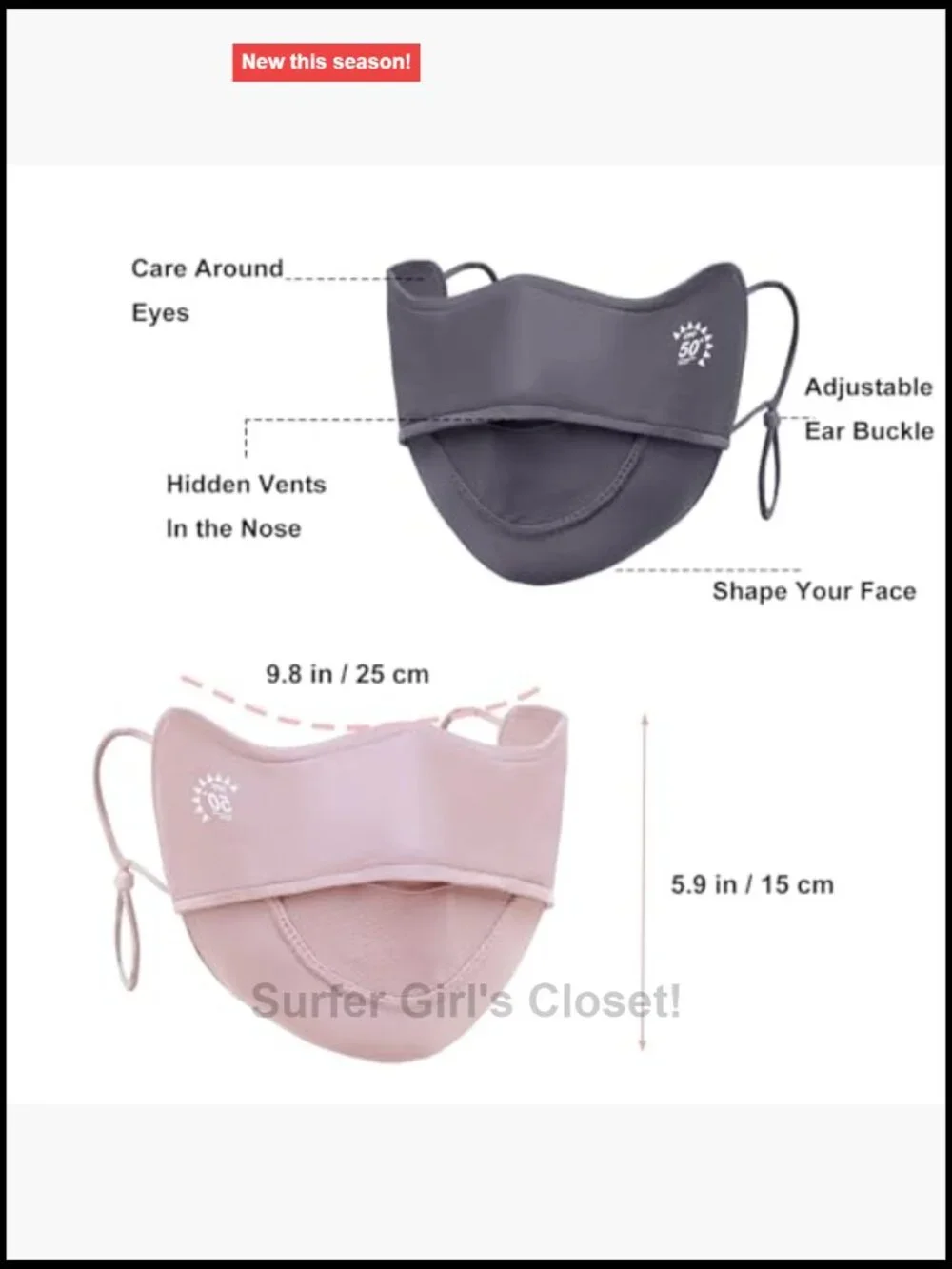 UV Face Mask, Cooling Breathable Sun Cover for Outdoors, Washable Reusable